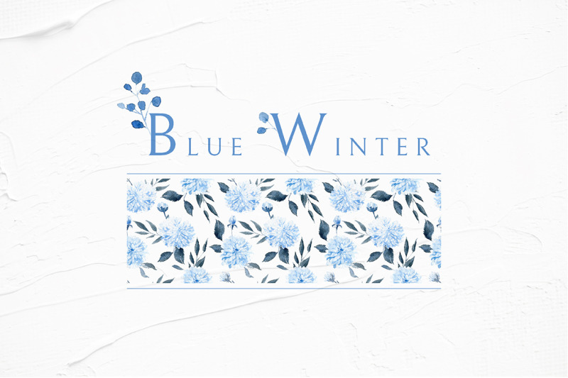 blue-winter-pattern-collection
