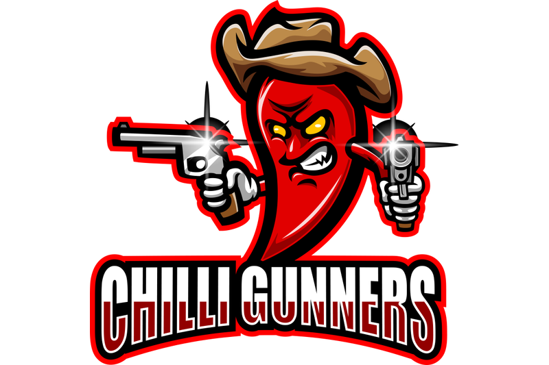 chilli-gunners-esport-mascot-logo