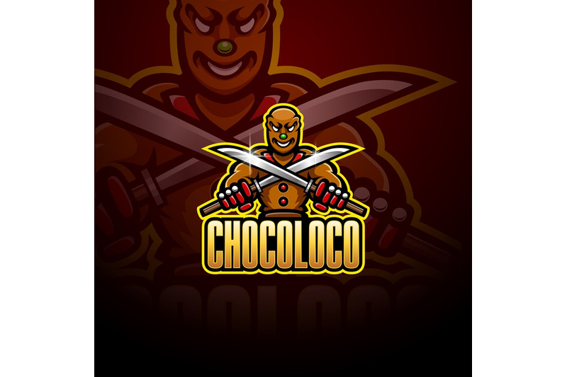 ninja-chocolate-esport-mascot-logo-design