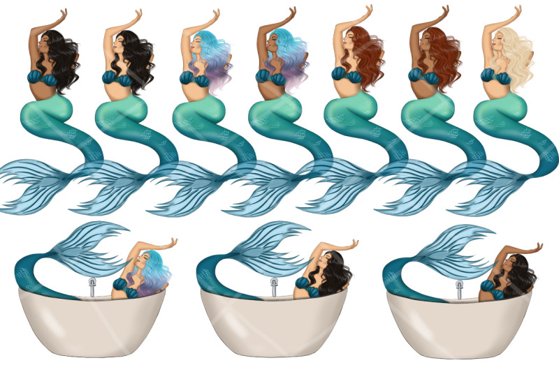 you-039-re-mermaizing-clipart-amp-patterns
