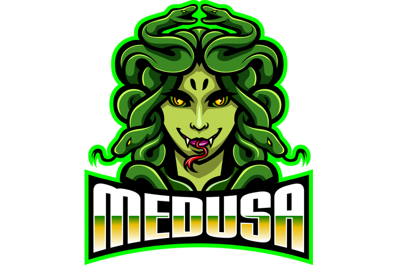 medusa-esport-mascot-logo-design