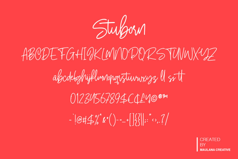 stuborn-modern-handwritten-font
