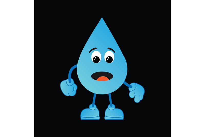 cute-water-mascot-characters-simple-vector-illustration