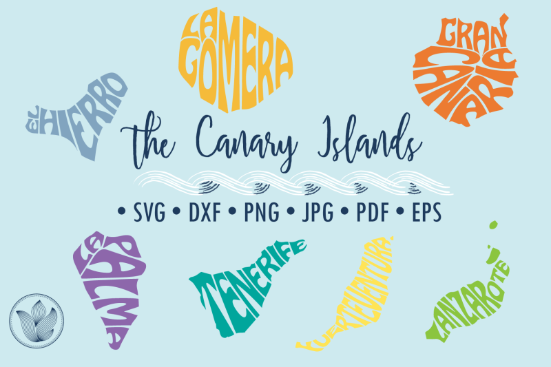 canary-islands-word-art-svg-dxf-eps-png-jpg-cut-file