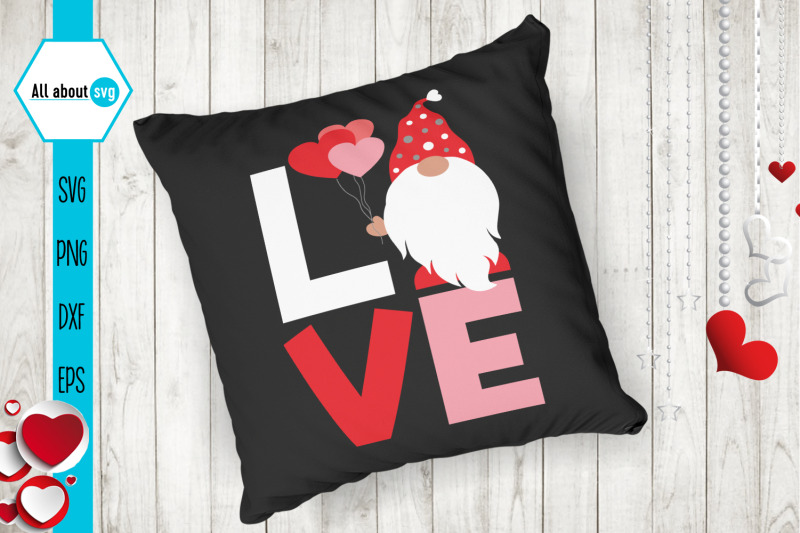 Download Love Gnome Svg, Valentines Gnome Svg By All About Svg | TheHungryJPEG.com