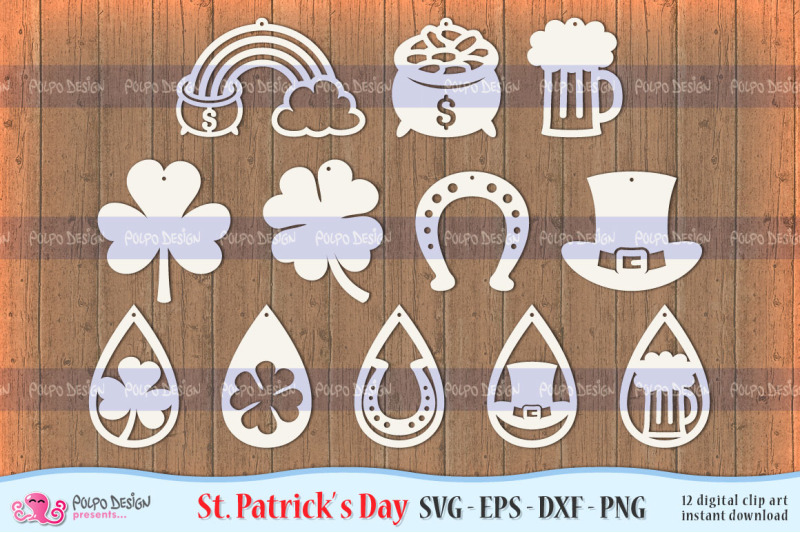 st-patrick-039-s-day-earrings-svg-eps-dxf-and-png