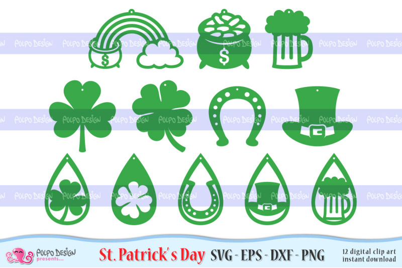 st-patrick-039-s-day-earrings-svg-eps-dxf-and-png