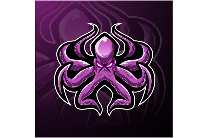kraken-octopus-esport-mascot-logo-design