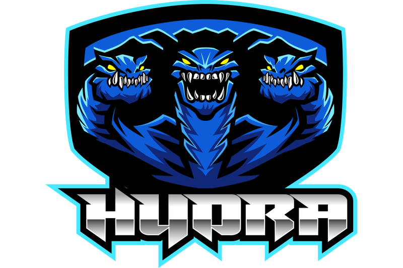 hydra-esport-mascot-logo-design