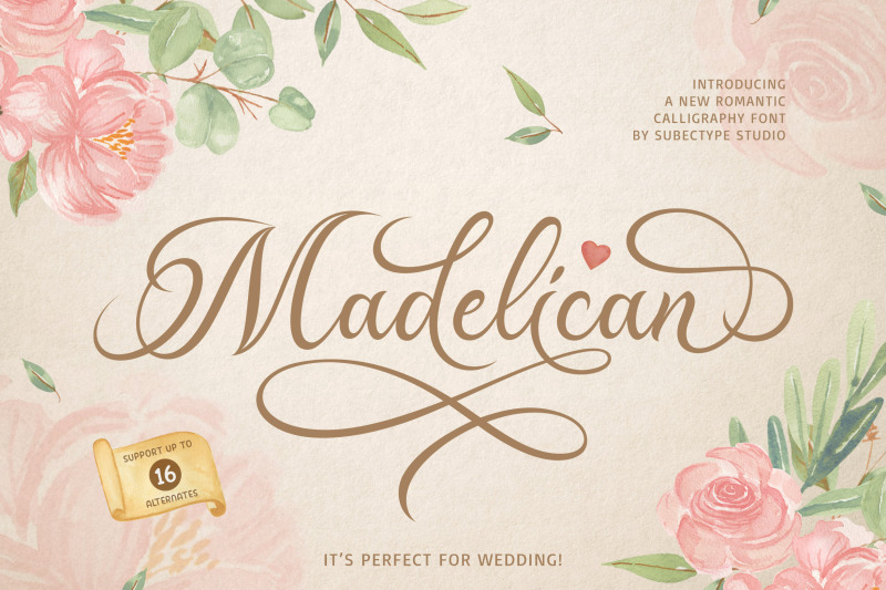 madelican-calligraphy-font