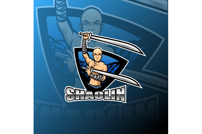 shaolin-esport-mascot-logo-design