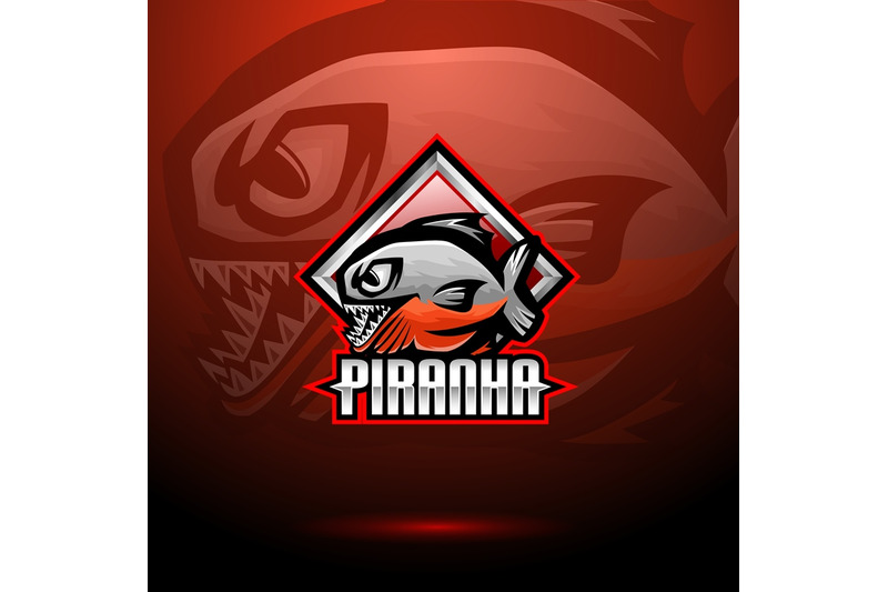 piranha-esport-mascot-logo-design