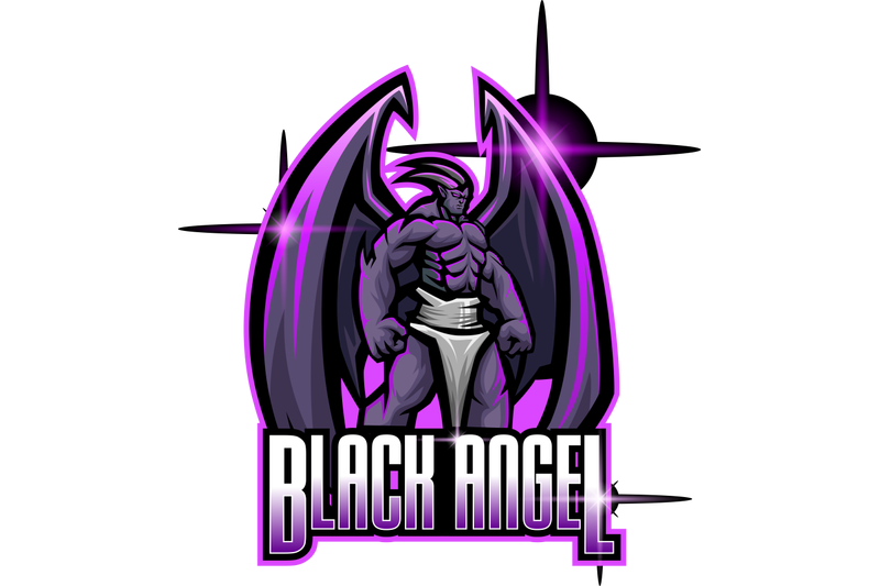 black-angel-esport-mascot-logo-design