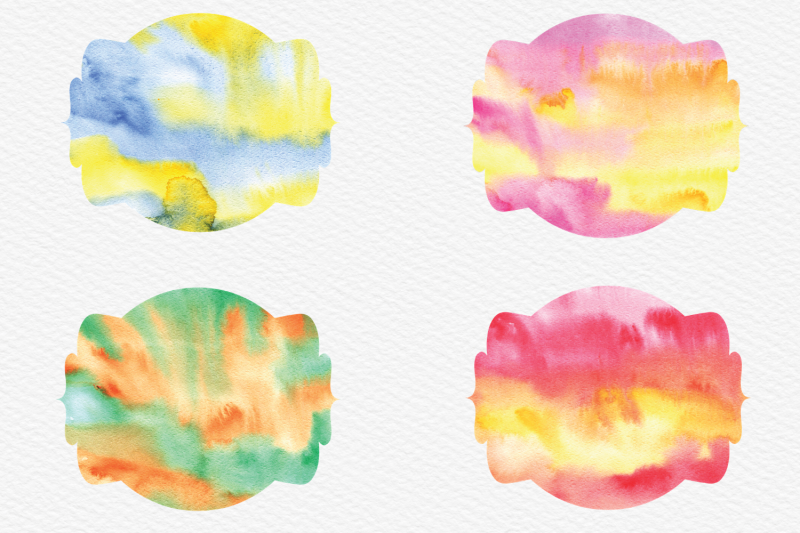 watercolor-frames-watercolor-texture-labels-clipart