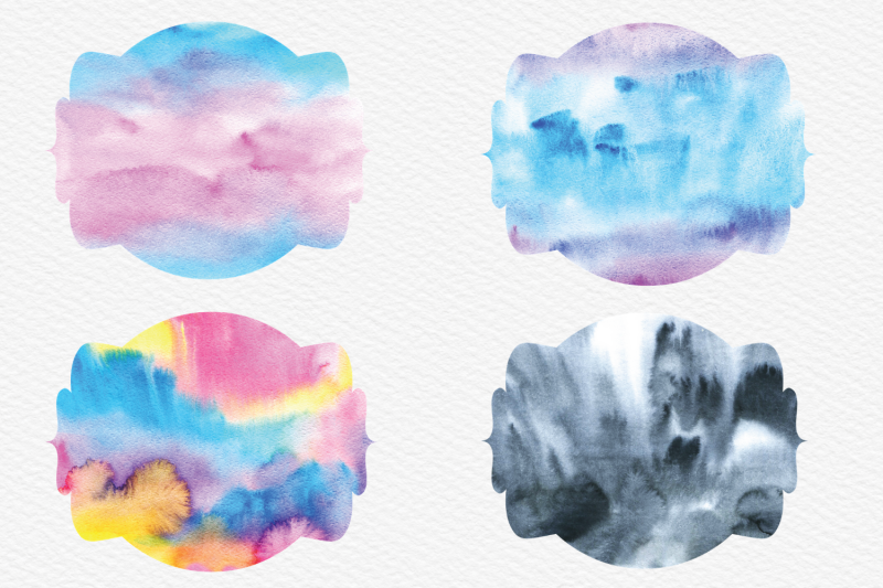 watercolor-frames-watercolor-texture-labels-clipart