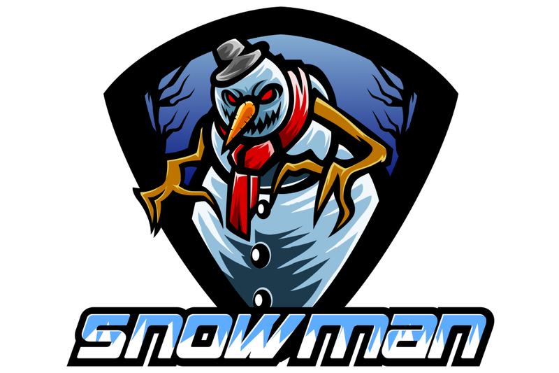 snowman-esport-mascot-logo-design