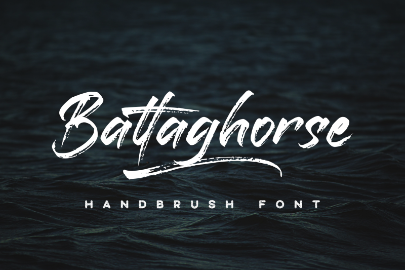 battaghorse-handbrush-font