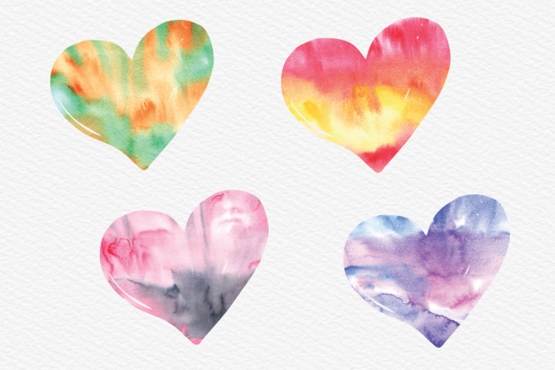 watercolor-hearts-illustrations