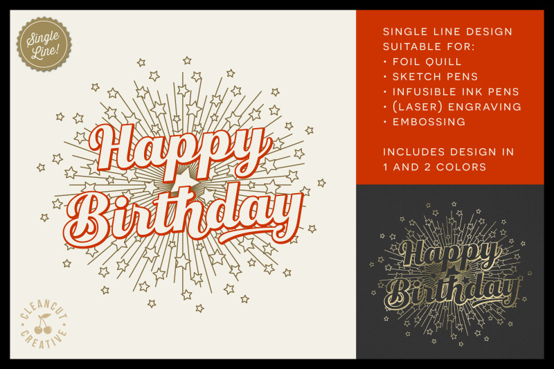 foil-quill-happy-birthday-single-line-sketch-design-svg