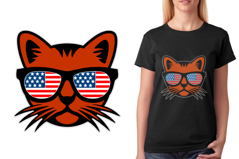 cat-usa-flag-sun-glasses-svg-design
