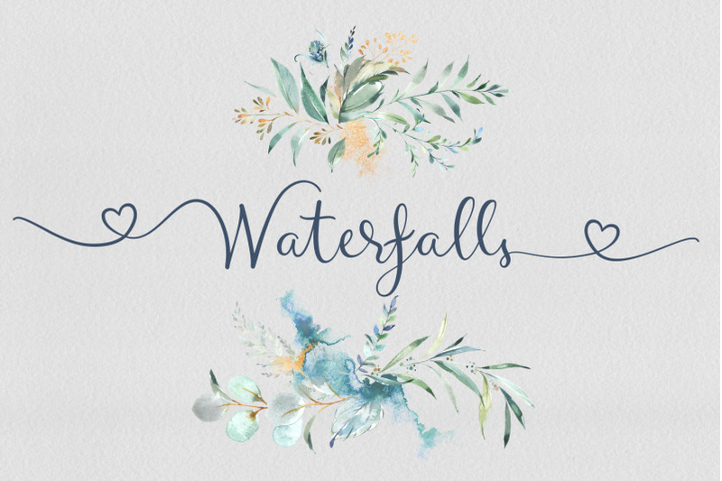 waterfalls-wedding-font-love-font-heart-swash-font