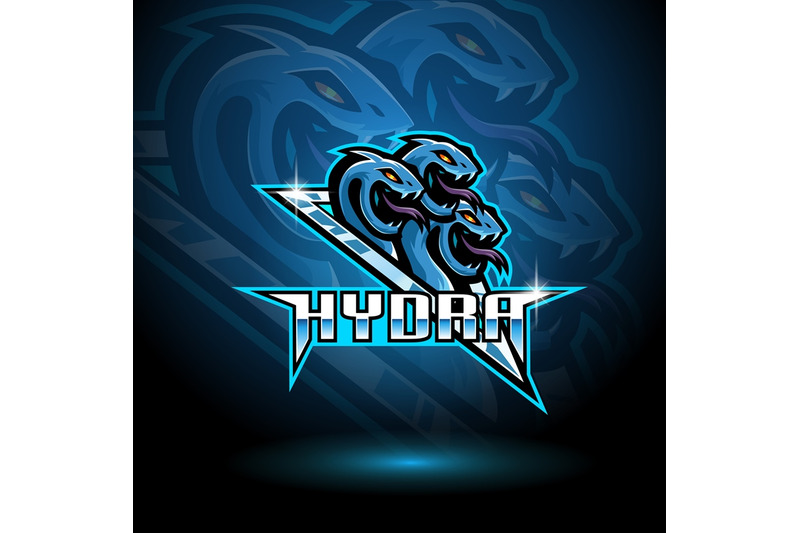 hydra-esport-mascot-logo-design