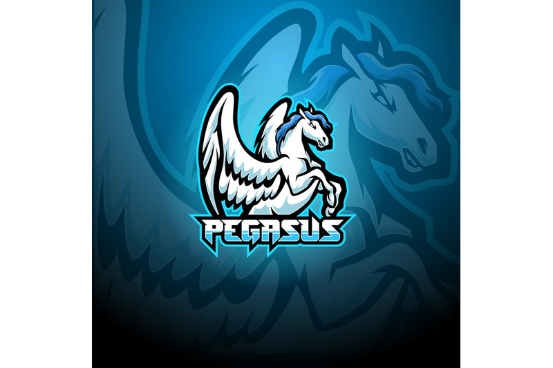 pegasus-esport-mascot-logo-design