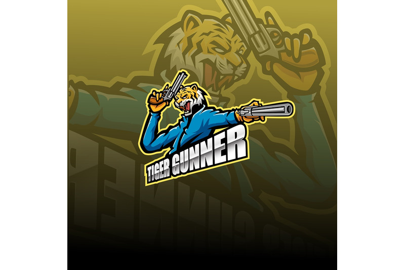 tiger-gunner-esport-logo-design