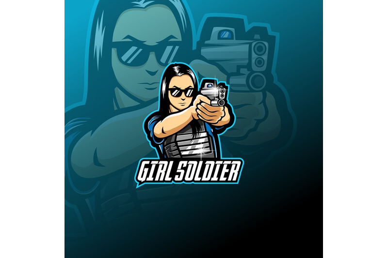girl-soldier-esport-mascot-logo