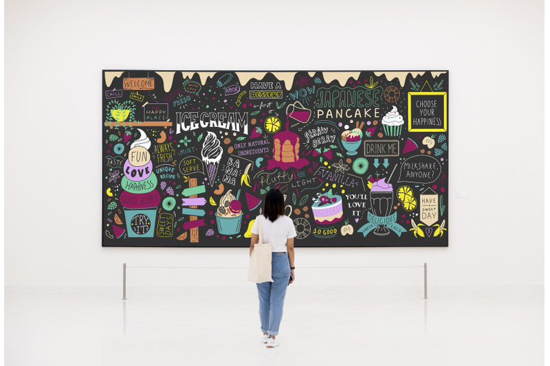 dessert-doodles-chalkboard-wall-art