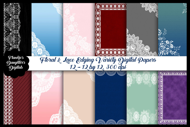 lace-and-floral-edged-digital-papers