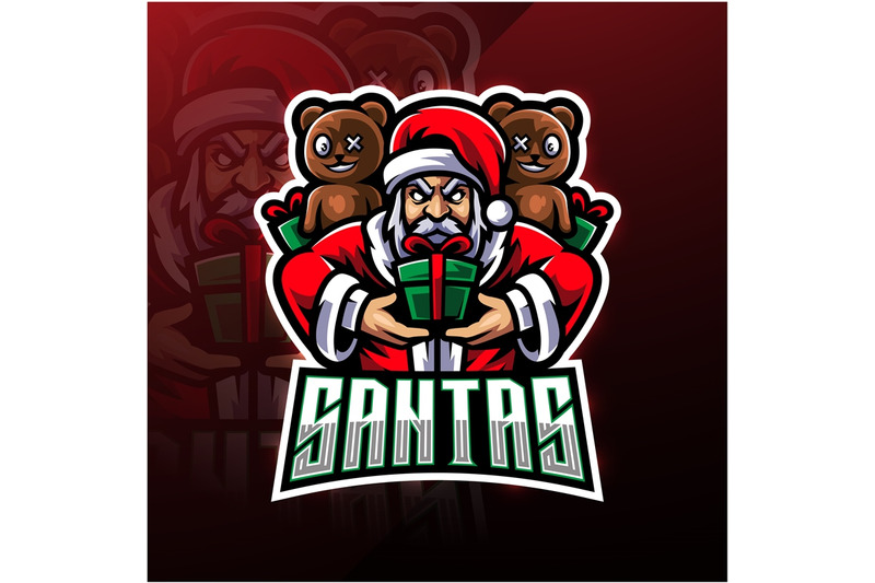 santa-sport-mascot-logo-design