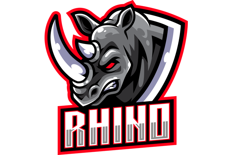 rhino-head-mascot-logo-design