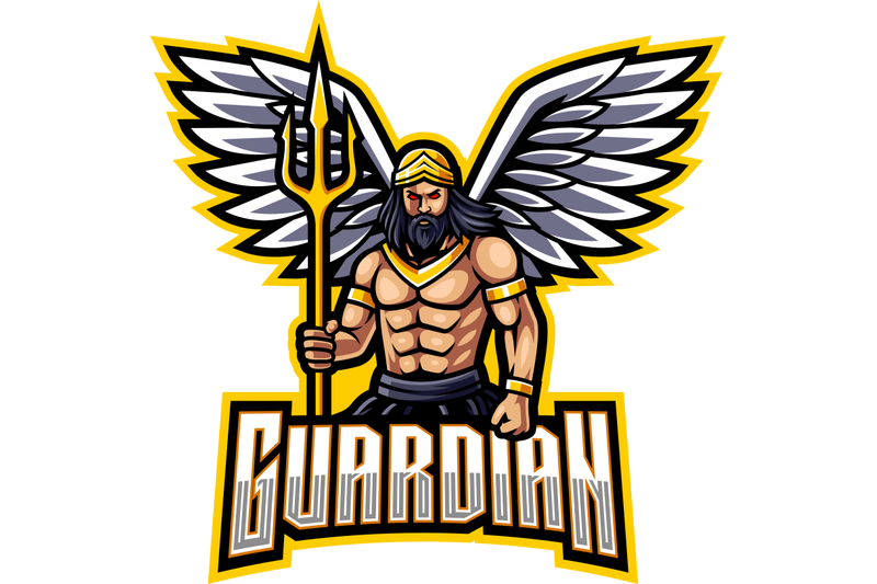 guardian-angel-mascot-logo-design