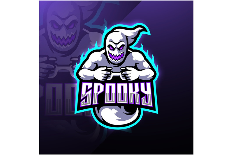 spooky-ghost-esport-mascot-logo-design