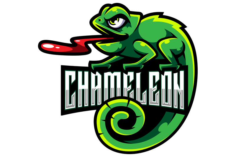 chameleon-esport-mascot-logo-design