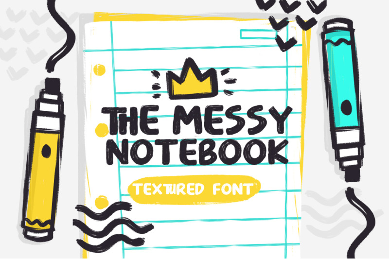 the-messy-notebook-texture-font