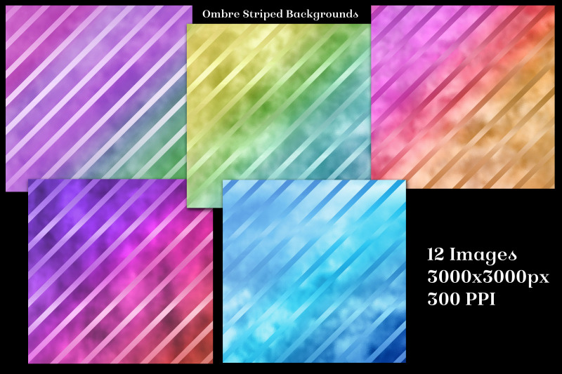 ombre-striped-glass-backgrounds-12-image-textures-set