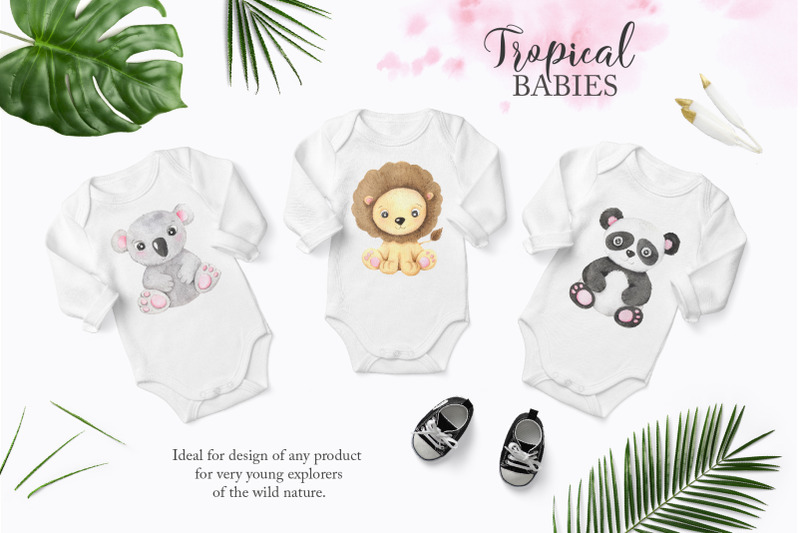 watercolor-tropical-babies-set-1