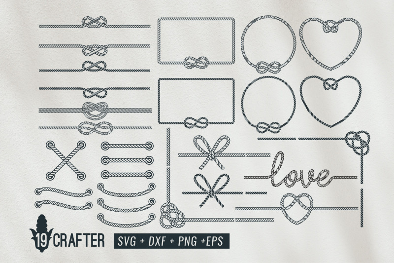 rope-frame-and-rope-knot-svg-bundle
