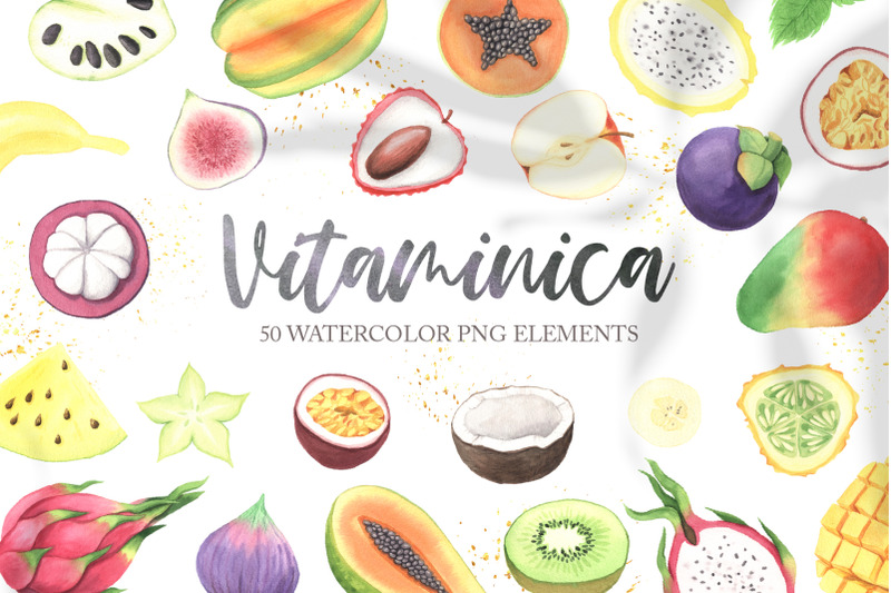 watercolor-vitaminica-fruit-set