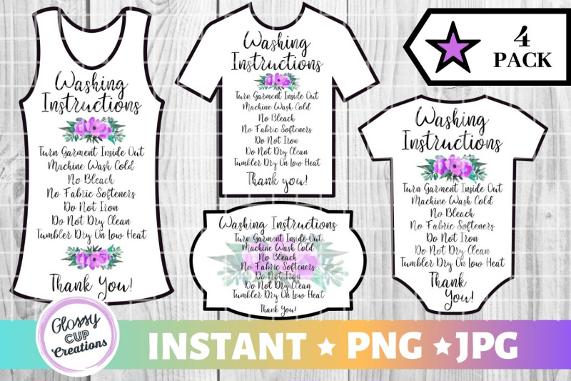 garment-care-card-pack-png-print-and-cut-purple-floral