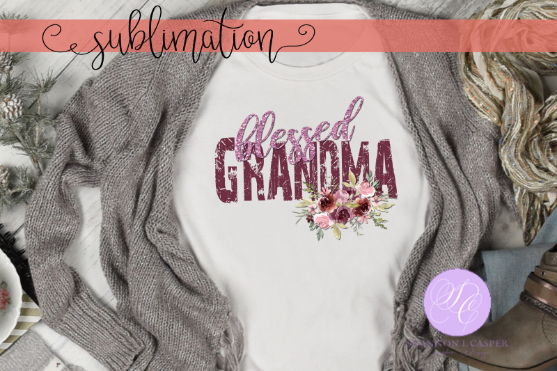blessed-grandma-watercolor-flowers