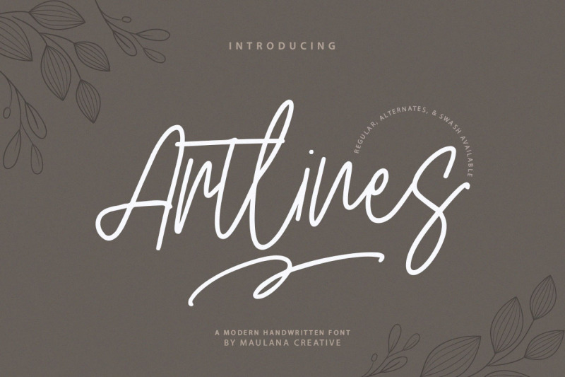 artlines-modern-handwritten-font