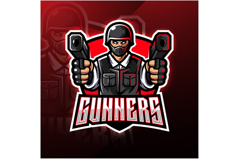 gunner-esport-mascot-logo-design
