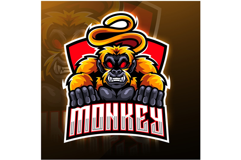 monkey-esport-mascot-logo-design