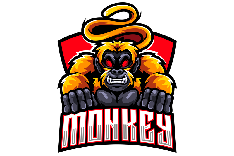 monkey-esport-mascot-logo-design