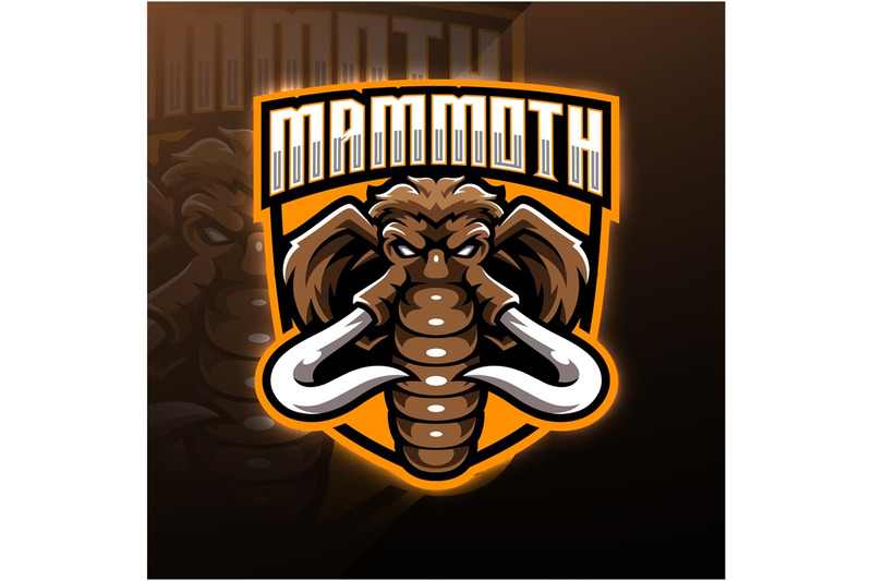 mammoth-head-esport-mascot-logo-design