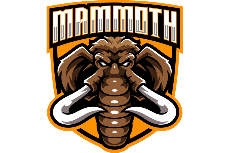 mammoth-head-esport-mascot-logo-design