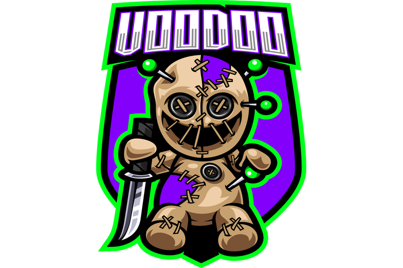 voodoo-esport-mascot-logo-design